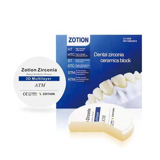 Anterior Teeth Crown 3D Multilayer dental Zirconia Blocks